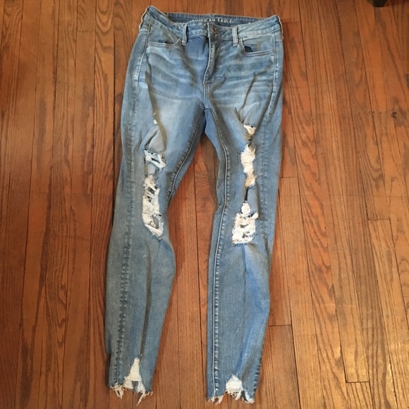 American Eagle Outfitters Denim - American Eagle Distressed Ripped Skinny Jeans